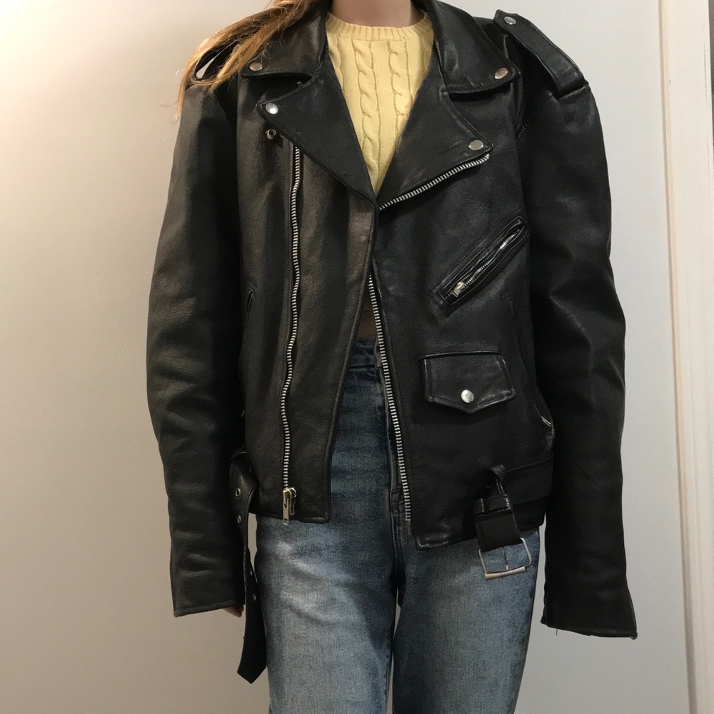 Cosa Nova leather biker jacket